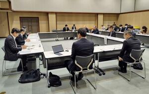 作付け減が見込まれる非主食用米への転換働きかけを確認した県農業再生協議会=2日、新潟市中央区