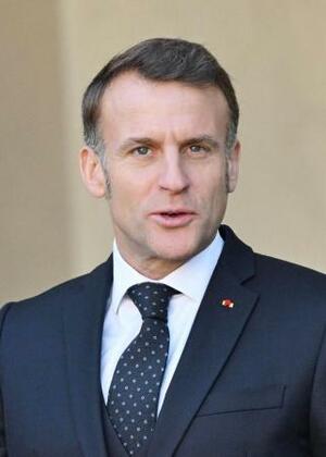 　フランスのマクロン大統領（ゲッティ＝共同）
