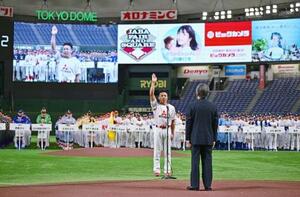 　都市対抗野球の開会式＝東京ドーム