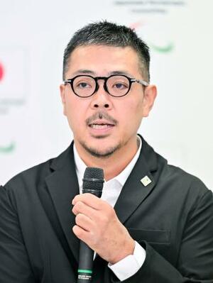 JPCの委員長に就任する三阪洋行氏=19日午後、東京都中央区