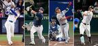 　ＷＢＣ日本代表の（左から）ドジャース・大谷翔平、ヤクルトからホワイトソックスに移籍した村上宗隆、巨人からブルージェイズに移籍した岡本和真、阪神・佐藤輝明
