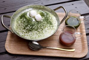 パウダースノーをイメージした韓国かき氷