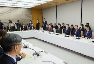 第7期科学技術・イノベーション基本計画策定に向けて議論をした政府の会議=3月(首相官邸ホームページの写真をトリミング)