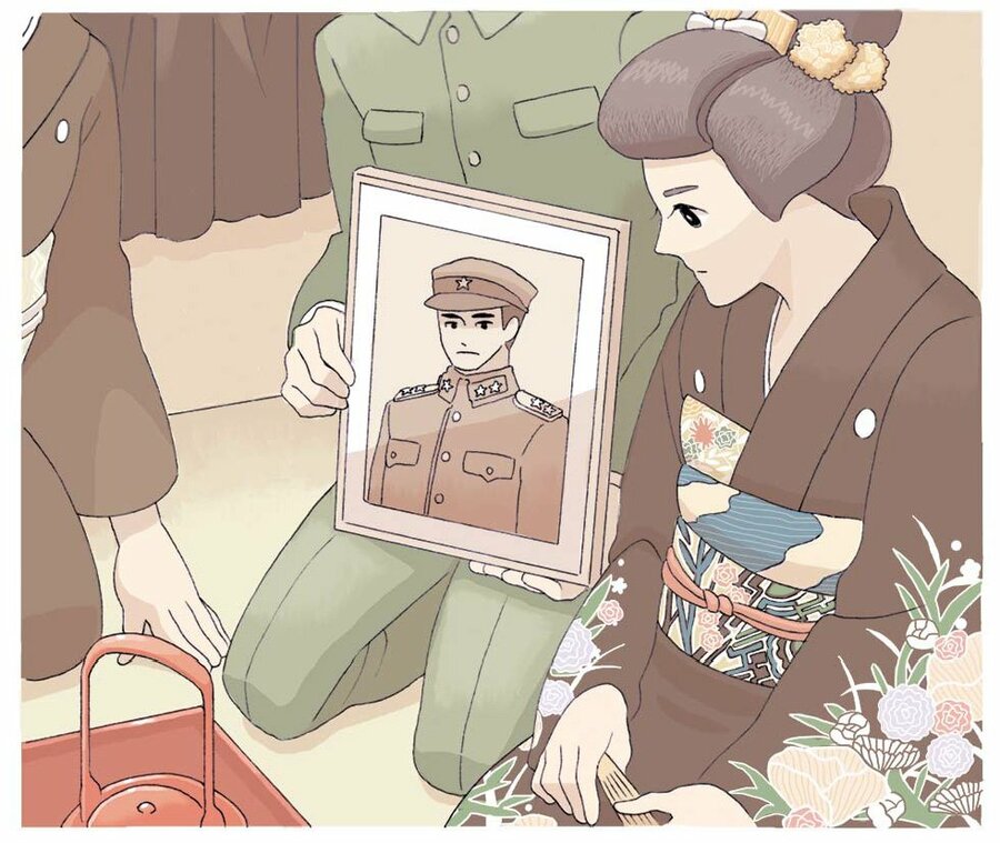 まだ見ぬ花婿は戦地 写真を隣に結婚式 新潟日報デジタルプラス