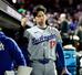 　ジャイアンツに敗れ、引き揚げるドジャース・大谷＝サンフランシスコ（共同）