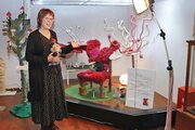 不思議な編みぐるみ世界にいざなわれ♡柏崎市でｋｉｎｏｎｅｋｏさん作品展、5月17日まで