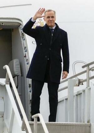 　北京へ出発するカナダのカーニー首相（同氏のＸから・共同）