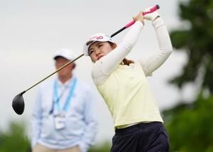 　第１ラウンド、３アンダーで８位の古江彩佳＝ヘーゼルティンナショナルＧＣ（共同）