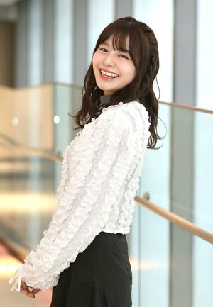 村上市元旦マラソンにゲスト参加する本間日陽さん=新潟市中央区