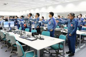 作業事故の撲滅を誓った安全決起大会=10月30日、柏崎刈羽原発