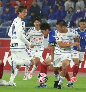 前節横浜M戦の後半、MF長谷川元希のスルーパス