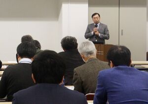 9月のぼうさいこくたいを控え、新潟県開催の意義などを確認した連携会議=3月12日、県庁