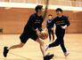 天皇杯全日本バスケットボール選手権ファイナルラウンドに向け、練習するＲＥＢＯＲＮの選手