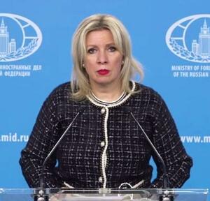 ロシア外務省のザハロワ情報局長=1月