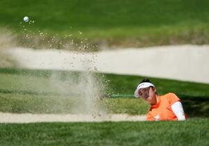 　最終ラウンド、通算１アンダーで４位の山下美夢有＝シャドークリークＧＣ（共同）