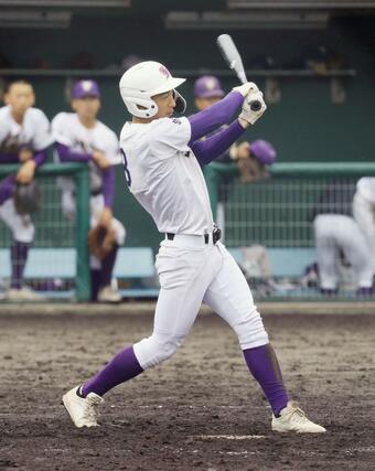 糸魚川ー東京学館　４安打３打点と気を吐いた東京学館の神保我心＝新発田市五十公野