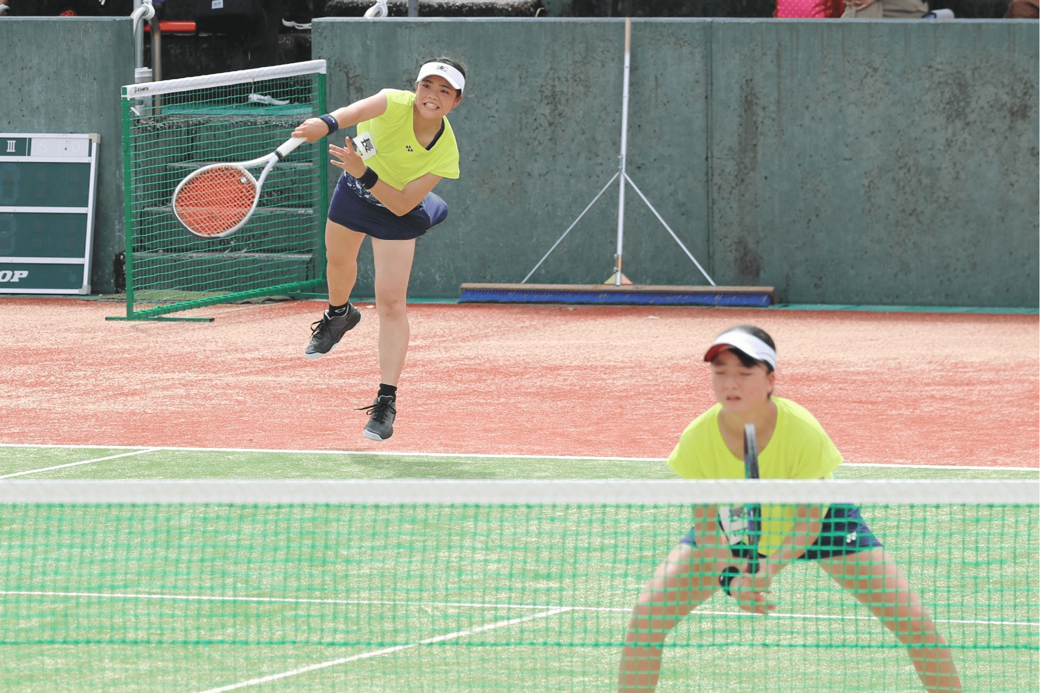 テニス 水野裕理 大関優和 長岡 初戦敗退も 力出し切れた 新潟日報デジタルプラス