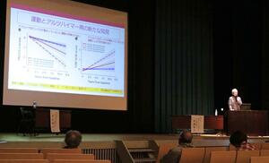 認知症の予防や、共生社会の在り方について理解を深めた講演会=加茂市幸町2
