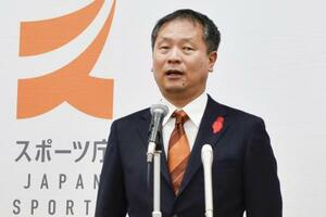 　スポーツ庁の河合純一長官＝１０月、文科省
