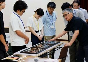 石川県立輪島漆芸技術研修所が開催したオープンキャンパス=4日午後、輪島市