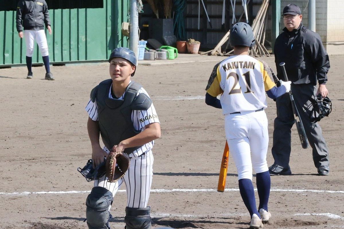 センバツ高校野球］帝京長岡が大阪学院大高と練習試合、競り勝つ