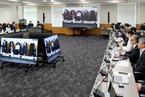 日本の漫画の海外発信強化に向けた官民コンソーシアムの初会合=18日午後、東京・霞が関