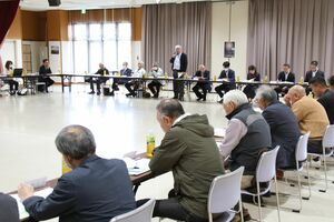 第50回「阿賀野川ござれや花火」の代表者会議=新潟市北区名目所
