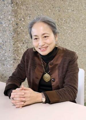 17日、スイス・ジュネーブでインタビューに応じるUNDPの野田章子・危機局長(共同)