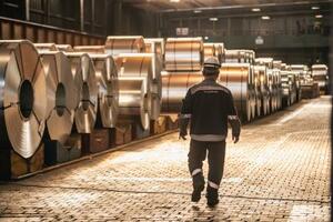 ドイツの製鉄所=3月20日、デュイスブルク(ゲッティ=共同)