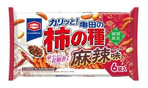 　亀田製菓の「１６４ｇ　亀田の柿の種　麻辣味」