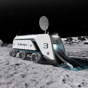 米インタールーンが開発を進める月面表土採掘機(同社提供・共同)