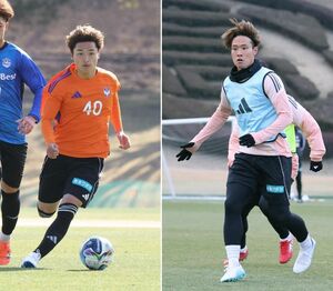 左からMF石山青空とMF落合陸