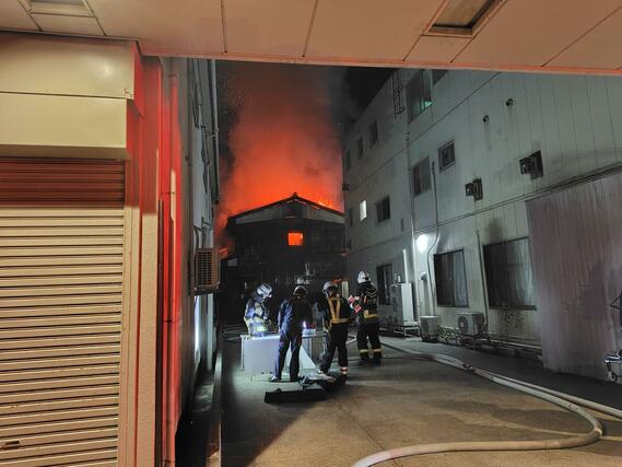 新潟市中央区古町通2の火災