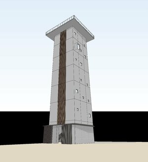 胎内市が基本設計で示した展望台のイメージ図(胎内市提供)
