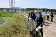 イノシシ対策へ専門家と現地調査、長岡市川口地域で「集落環境診断」　被害農地巡り電気柵など対策検討
