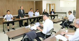 解散を決議した新潟地下開発の臨時株主総会=23日、新潟市中央区西堀前通6
