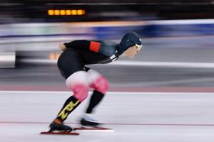 男子5000メートルBクラス 6分8秒83の日本新で4位だった佐々木翔夢=ソルトレークシティー(共同)