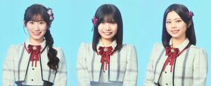 （左から）佐藤海里さん、佐藤広花さん、佐藤柚花さん