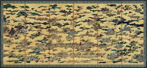 国宝 上杉本洛中洛外図屏風（右隻）