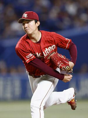 中日戦に先発した楽天・荘司=バンテリンドーム