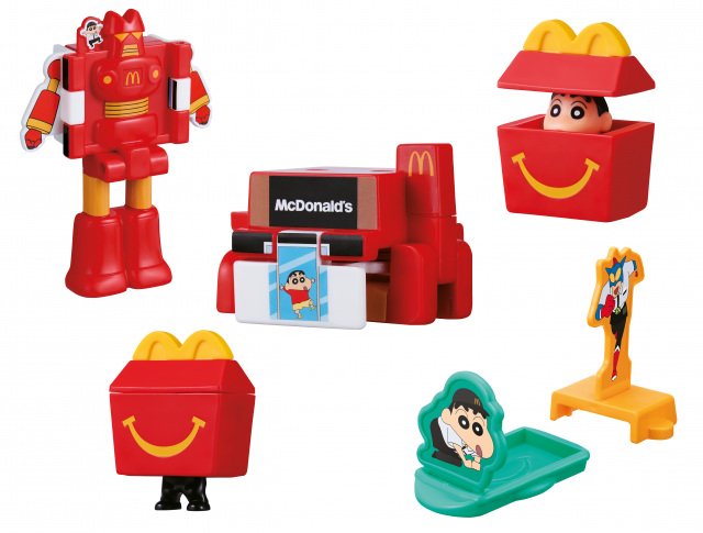 マクドナルド、ハッピーセット「クレヨンしんちゃん」全6種 クルー姿で
