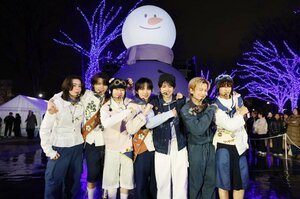 NAZEが登場した「青の洞窟 SHIBUYA イルミネーションイベント」の模様（C）TBS