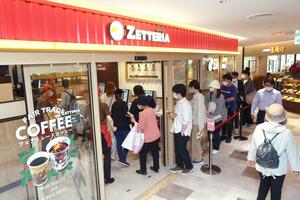 JR新潟駅の商業施設に新たにオープンした「エキナンキッチン」=5月29日、新潟市中央区
