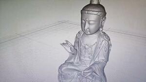 　観音寺が韓国側に提供した仏像の３Ｄデータの一部（田中節孝前住職提供・共同）