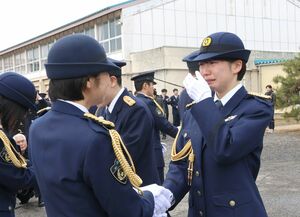 新潟県警察学校を卒業した初任科生=1月24日、新潟市西区