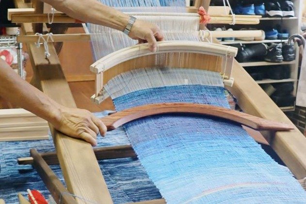 激レア 昭和レトロ 佐渡ヶ島 裂き織り 伝統工芸品 希少 クリーニング済