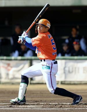 5打数3安打と活躍した篠田大聖=静岡市(写真映像部・富山翼)