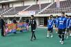 地元関係者による歓迎セレモニー