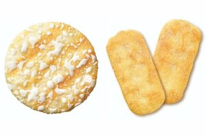 東京マラソン2026のエイドで提供される雪の宿サラダ(左)と味しらべ