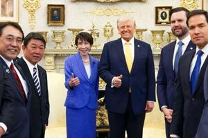 高市首相のX(旧ツイッター)に投稿された、ポーズをとる日米両首脳の写真